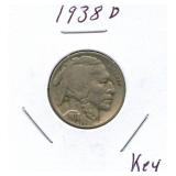 1938-D Buffalo Nickel - Last Year of Issue