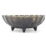 * Vintage Indian Cranberry Glass Fruit Bowl - Big