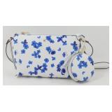 New with Tags Liz Claiborne Blue Floral Purse