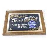 ** Pabst Blue Ribbon Framed Mirror