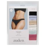 New 6 Pack of Auden Cotton Blend Thongs - Size L