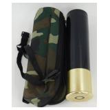 Shotgun Shell Thermos with Camo Case
