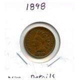 1898 Indian Head Cent - Full Liberty