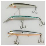 Three Rapala Fish Lures - Good Condition and