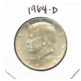 1964-D Kennedy Silver Half Dollar