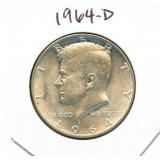 1964-D Kennedy Silver Half Dollar