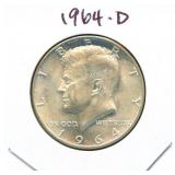 1964-D Kennedy Silver Half Dollar