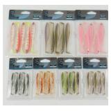 4 Small Packs of Slick Shads - UV Tinsel, UV