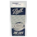 12 Ball Zinc Canning Jar Lids - Never Used.