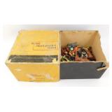 Box Filled with Plastic Animals/Toys