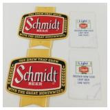 Vintage Schmidt Beer Embroidered Patches and