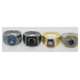Ring Collection: Gold/Silver Tone w/ Stones -