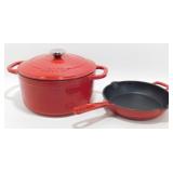 Lodge Cast Iron Dutch Oven & Frying Pan