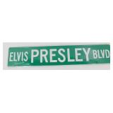 Metal Elvis Presley Street Sign - 24' x 5'