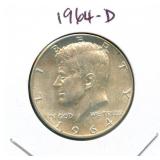 1964-D Kennedy Silver Half Dollar