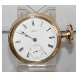 A.W. Co. Waltham Gold Filled Pocket Watch Model