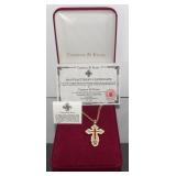 Jacqueline Kennedy Russian Enamel Cross Pendant