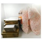 ** 100 Boxes, 45 RPM Mailing Boxes & Peanuts