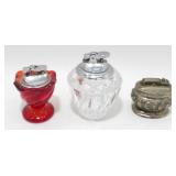 Group of 3 Tabletop Lighters
