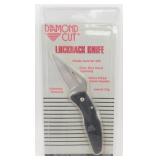 NIB Diamond Cut Lock Back Knife