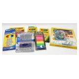 New Large Group of Pencils, Pens, Erasers and