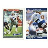 Pair of Emmitt Smith Rookie Cards - Topps & Pro