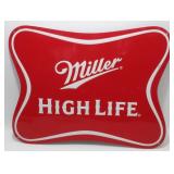 ** Miller High Life Aluminum Sign - 23-1/4' x 18'