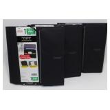 3 New Five Star 1' Deluxe Binder with Removable