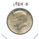 1964-D Kennedy Silver Half Dollar