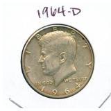 1964-D Kennedy Silver Half Dollar