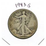 1943-S Walking Liberty Silver Half Dollar