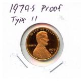 1979-S Proof Lincoln Cent - Type II