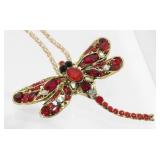 Betsey Johnson Dragonfly Rhinestone Pendant