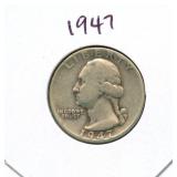 1947 Washington Silver Quarter