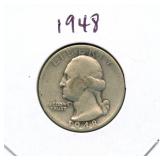 1948 Washington Silver Quarter