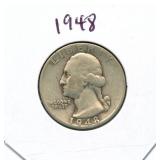 1948 Washington Silver Quarter