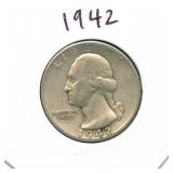 1942 Washington Silver Quarter