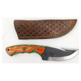 New Carbon Steel Gut Hook Hunting Knife with