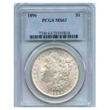 1896 Morgan Silver Dollar - PCGS MS 63