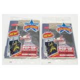 2 Packs of Donruss Pop-Up Puzzle & Cards