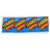 4 Sealed Packs 1986 Topps Leaders Super Glossy