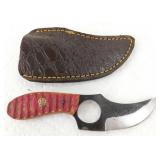 New Carbon Steel Texas Skinner Knife with Leather