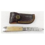New Damascus Steel Folding Pocket Knife with