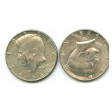 (2) 1968-D Kennedy Silver Half Dollars - 40%
