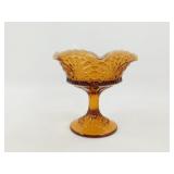 * Fenton Compote Amber Opalescent - 5-1/2" W x 4"
