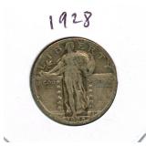1928 Standing Liberty Silver Quarter