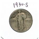 1930-S Standing Liberty Silver Quarter