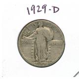 1929-D Standing Liberty Silver Quarter