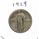 1929 Standing Liberty Silver Quarter