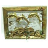 * Vintage Ocean Scene Mid-Century Wall Art